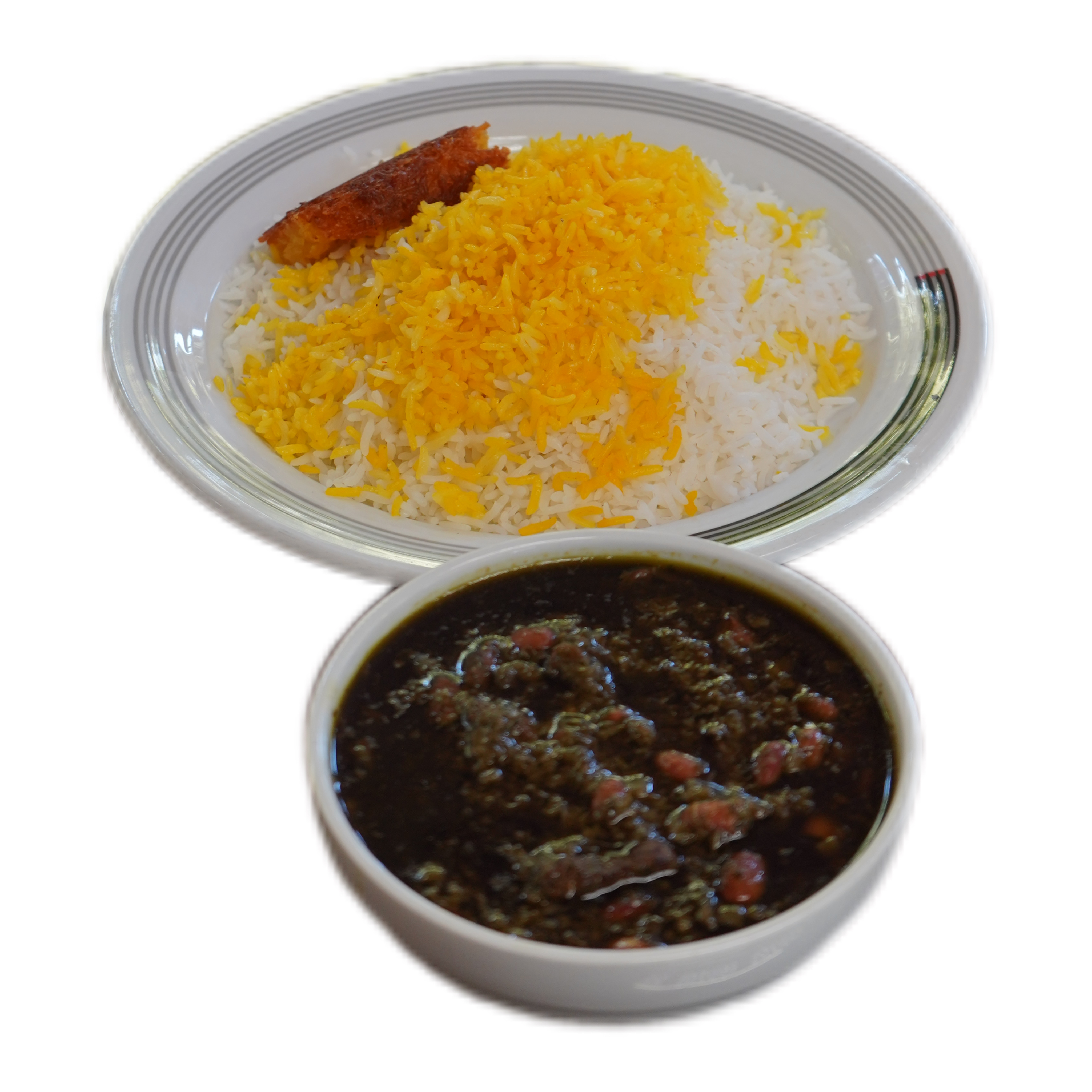 چلو خورشت قرمه سبزی